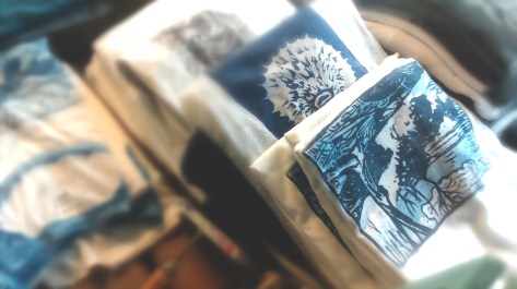 Bowman INK block printed shirts - Big Island, Hawaii